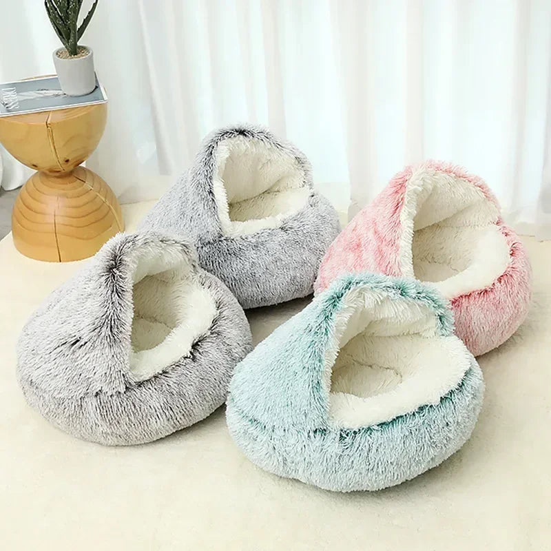 Winter Soft Plush Pet Bed