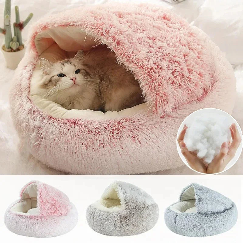 Winter Soft Plush Pet Bed