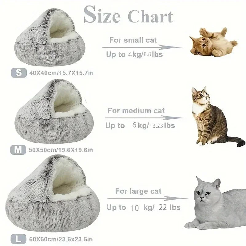 Winter Soft Plush Pet Bed