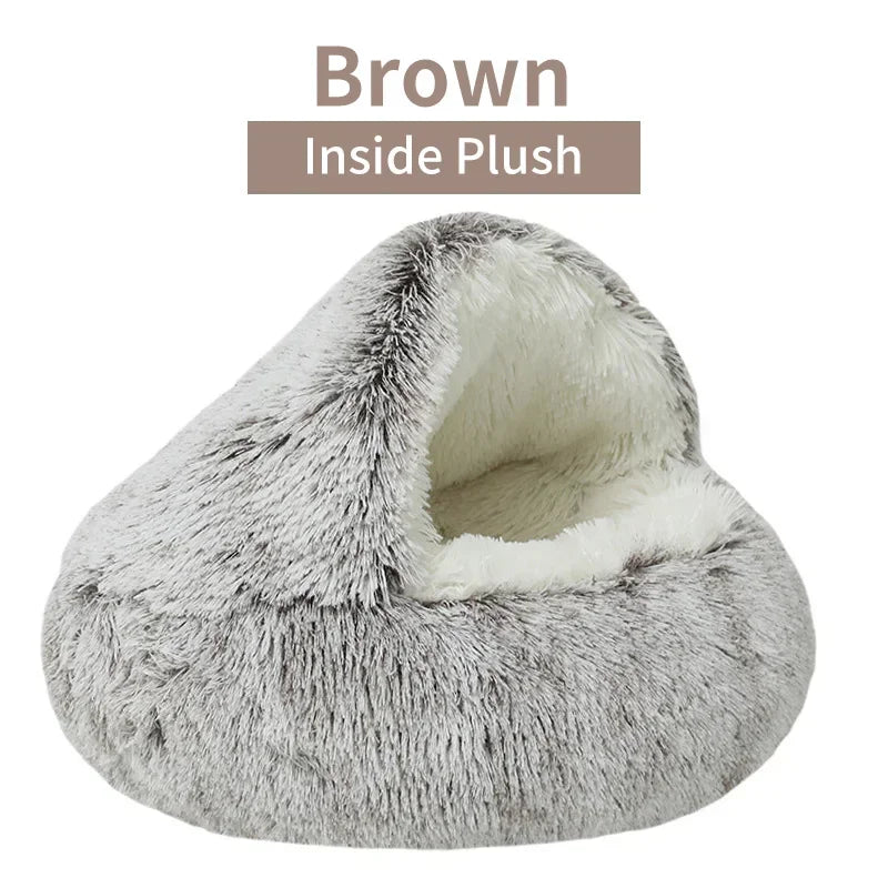 Winter Soft Plush Pet Bed